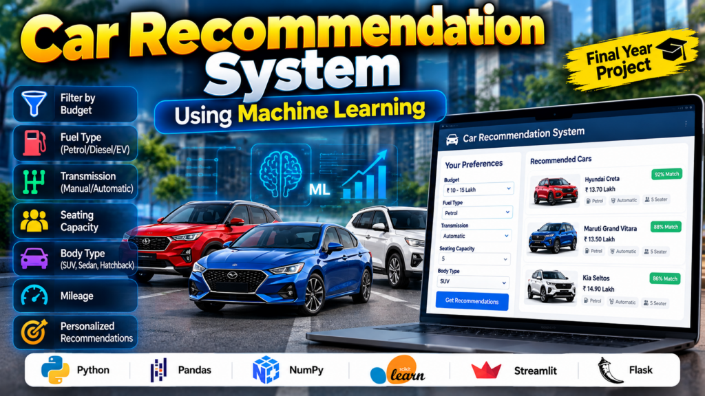 Car Recommendation System using Machine Learning and Python