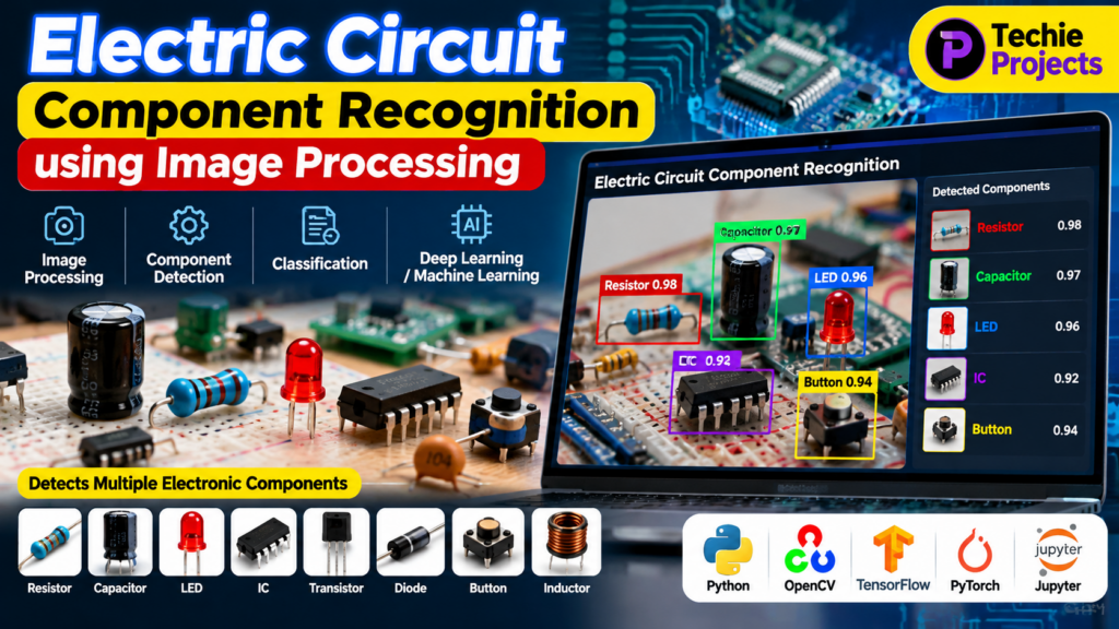 Electric circuit component recognition using image processing