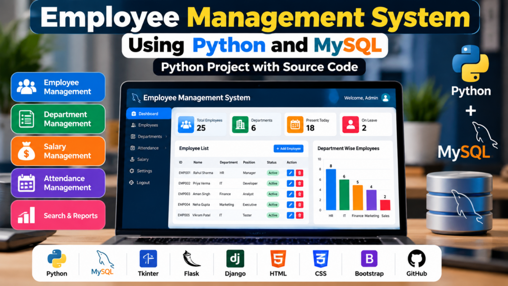 Employee Management System Project in Python with MySQL
