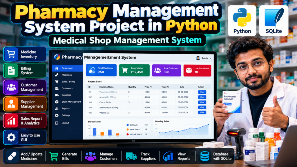 Pharmacy Management System Project in Python