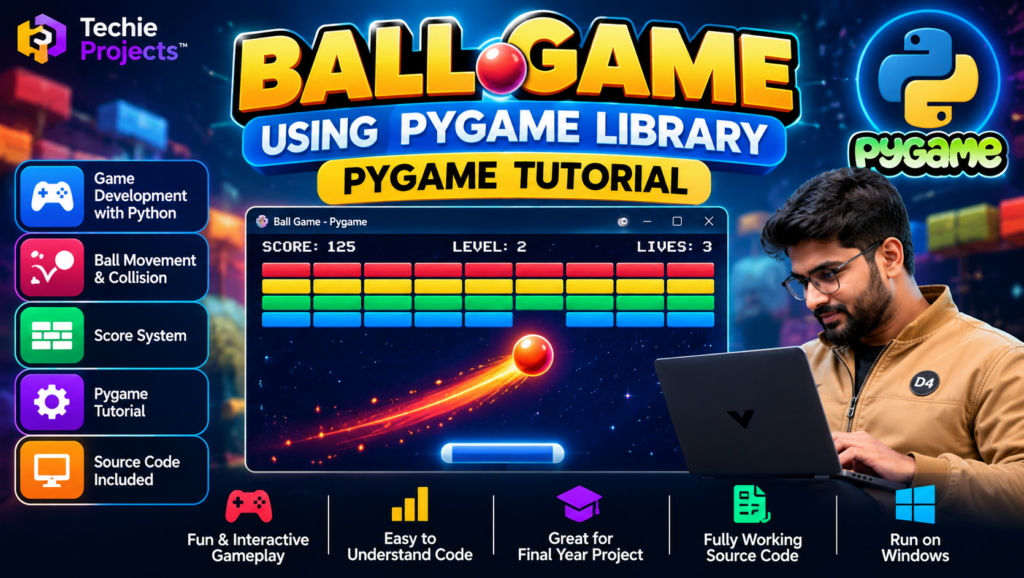 Ball Game Using Pygame Library in Python