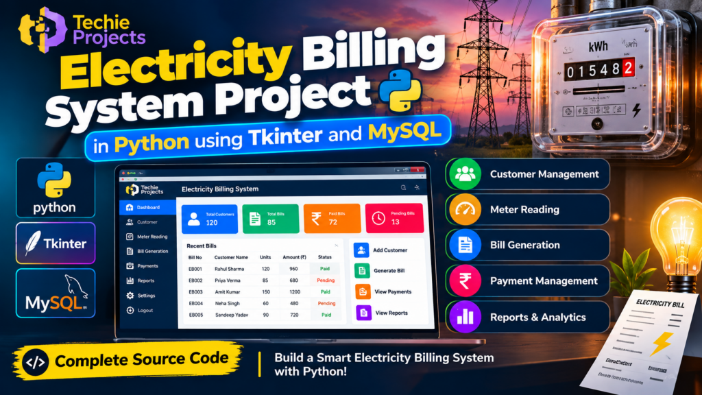 Electricity Billing System Project in Python