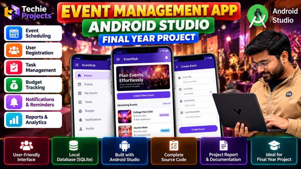 Event Management App in Android Studio for Final Year Project
