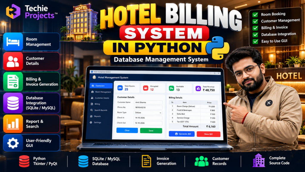 Hotel Billing System in Python with Billing Interface