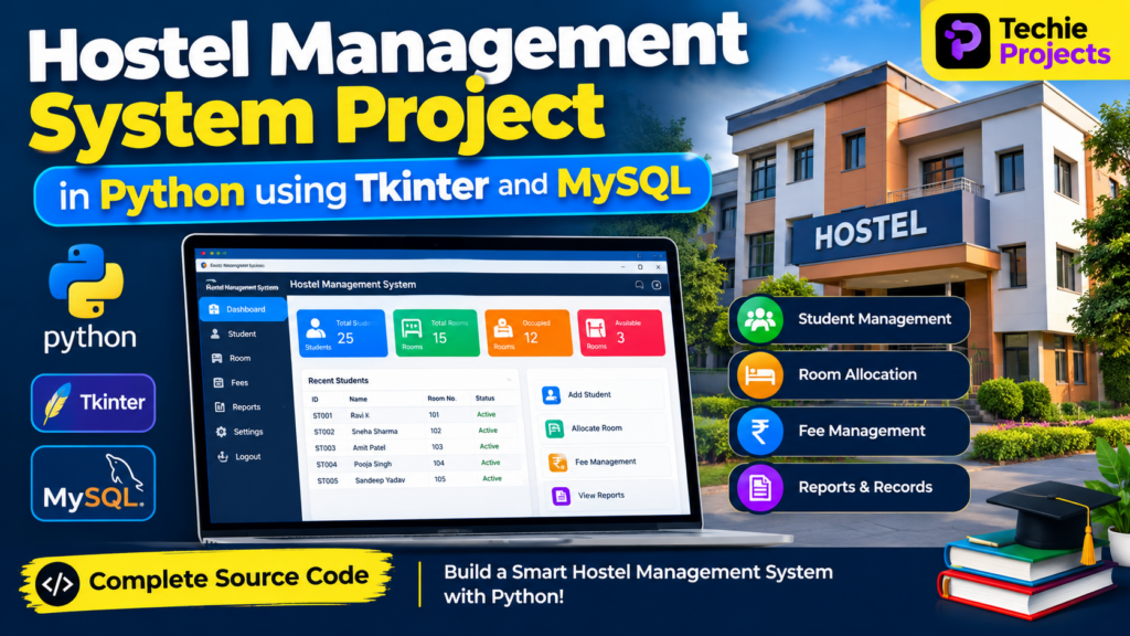 Hotel management system project in Python using Tkinter and MySQL