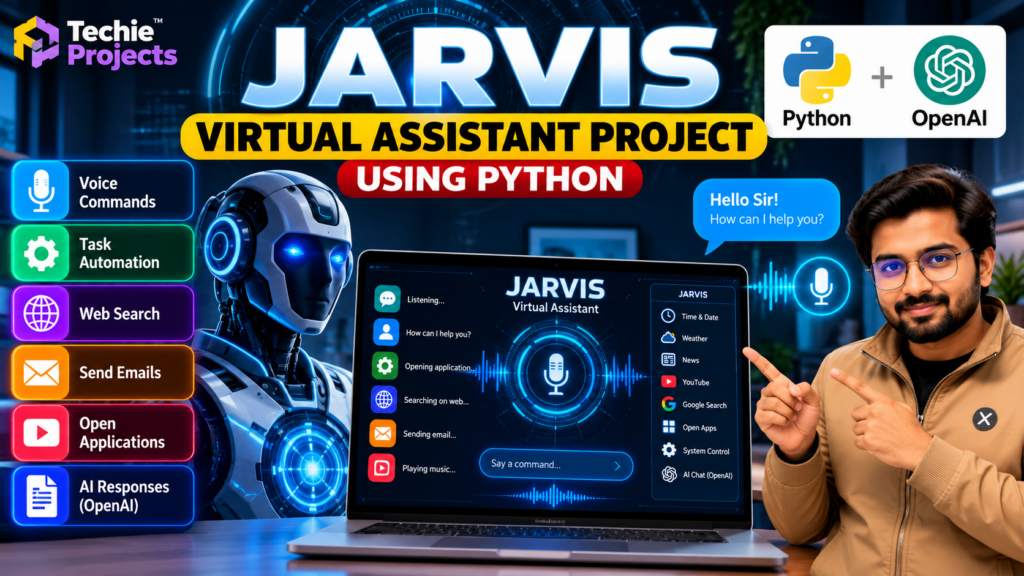 Jarvis virtual assistant project using Python and artificial intelligence