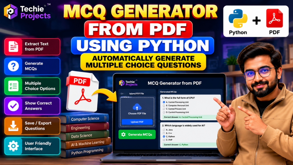 MCQ generator from PDF using Python project