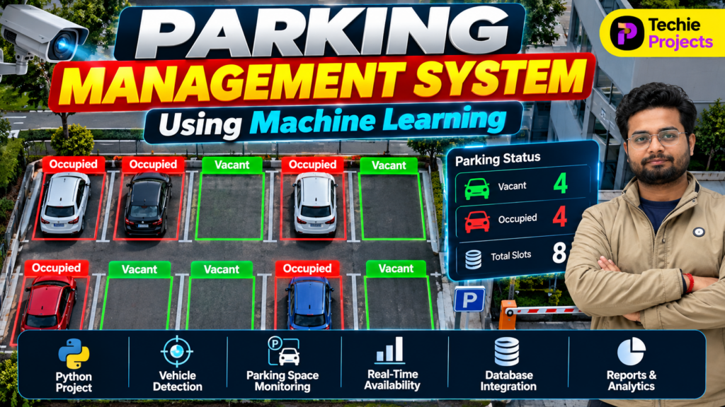 Parking management system using machine learning with Python