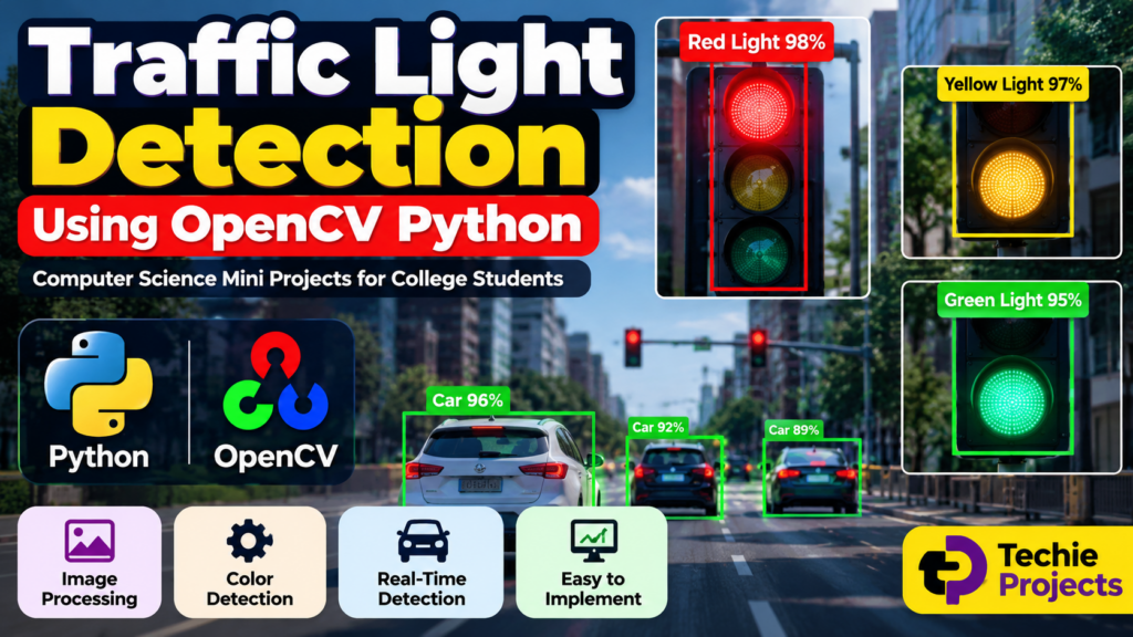 Traffic light detection using OpenCV Python