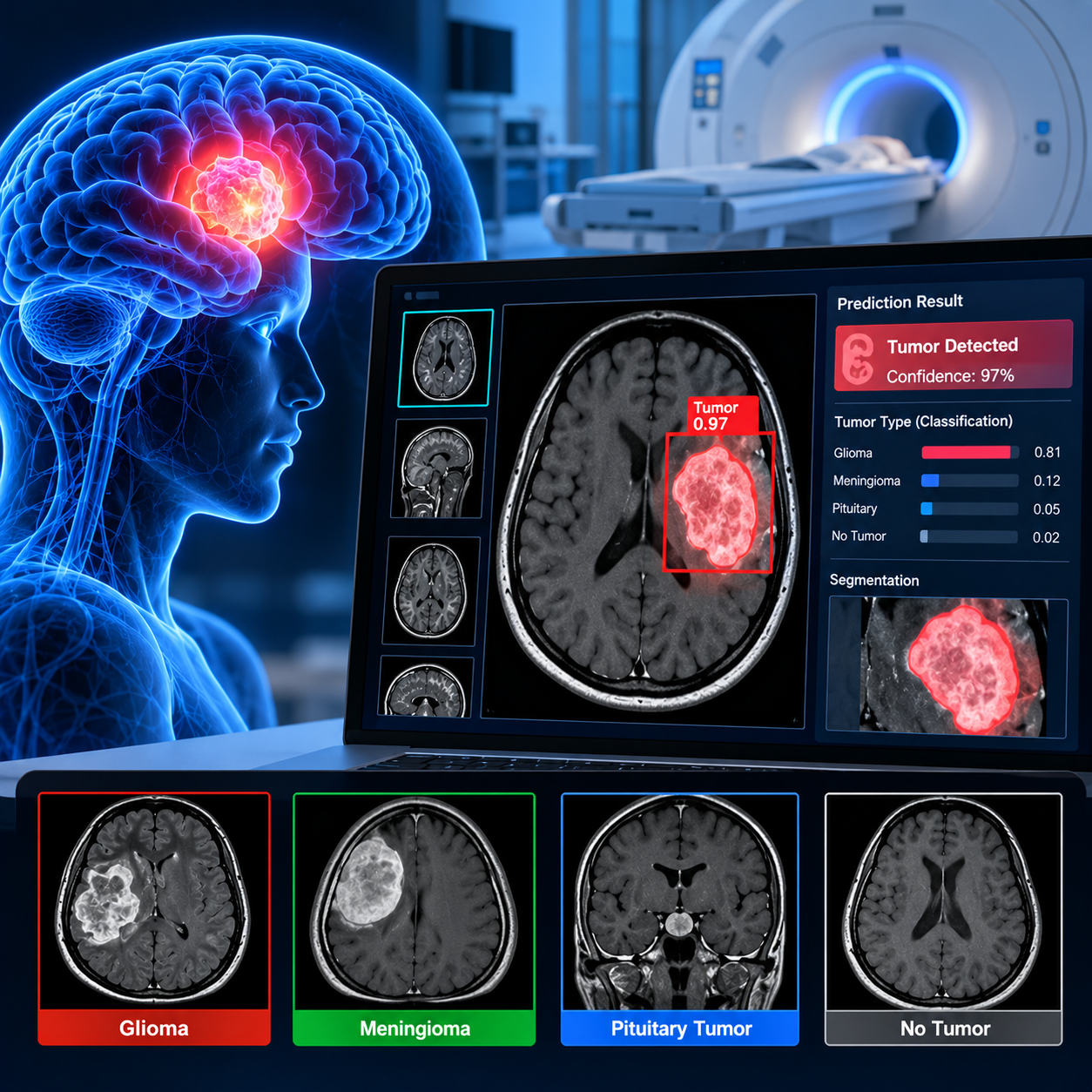 Brain tumor detection using deep learning and MRI images
