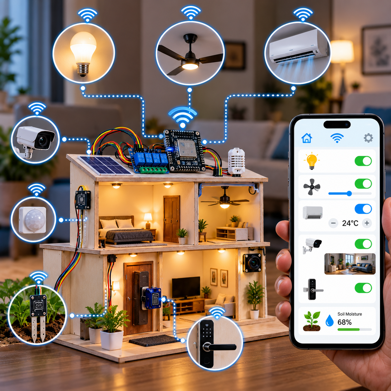 IoT-based smart home automation system with Arduino and mobile control